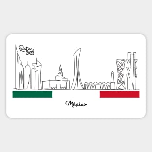 Doha Skyline - Qatar 2022 - México Magnet